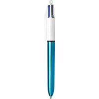 Bolígrafo de 4 colores + cinta correctora Tipp-Ex Shine Colours BIC, pack 2 uds
