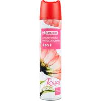 Ambientador de rosas EROSKI, spray 300 ml