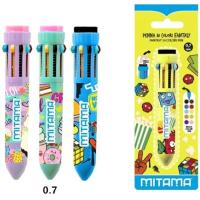 Bolígrafo de 10 colores, punta 0,7 mm, 4 modelos ¿Cuál te llegará? MITAMA, 1 ud