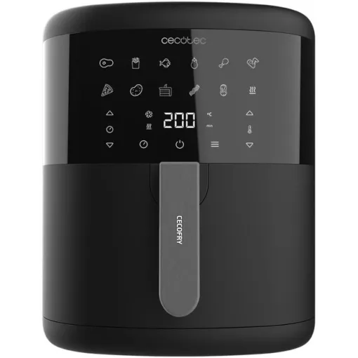 Freidora de aire sin aceite, dígital, 1700W, 6 litros, Bombastik 6000 CECOTEC