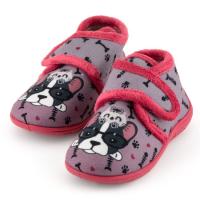 Zapatillas de casa infantiles tipo bota Sweet Pets, con velcro VISTO BUENO