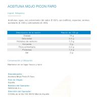 Aceitunas al mojo picón EL FARO, frasco 330 g