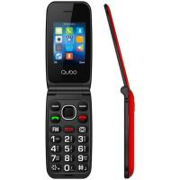 Teléfono móvil libre rojo, Neo NW-RDSOS QUBO