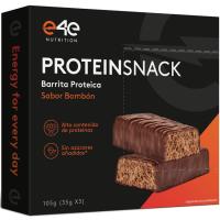 E4E txokolate beltzezko bonboi zaporeko proteina-barratxoa, kutxa 105 g