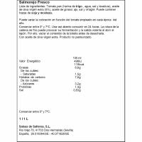 Salmorejo fresco GARCÍA MILLAN, botella 1 litro