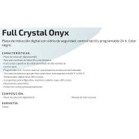 Placa de inducción portátil, 2000W, Full Crystal Onyx CECOTEC
