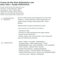 SKIN ACTIVE eguneko krema aloe + azido hialuronikoa, potoa 30 ml