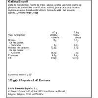 Galleta caramelizada Biscoff LOTUS, pack 3x125 g
