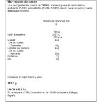 SANCHO MELERO kakao mantekadoak, kutxa 190 g