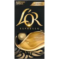 Café Flavours vainilla comp. Nespresso L'OR, caja 10 monodosis