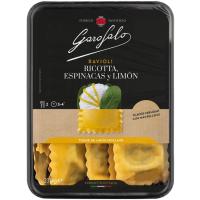 Ravioli de ricotta, espinacas y limón GAROFALO, bandeja 230 g