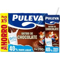 Batido de cacao PULEVA, pack 9x200 ml