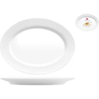 Fuente ovalada de opal Grangusto BORMIOLI, 35x27x3 cm