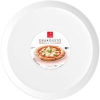 Plato redondo pizza de opal Grangusto BORMIOLI, 33x33x2 cm