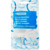 Arcos dentales para limpieza interdental EROSKI, bolsa 30 uds