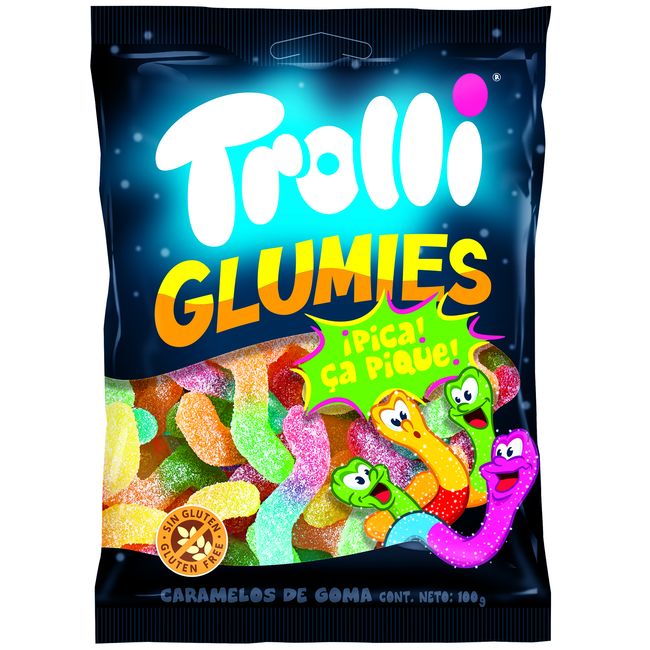 Gusanos pica pica TROLLI, bolsa 100 g
