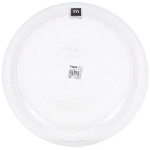 Plato postre de vidrio 19 cm Andra, 1 ud