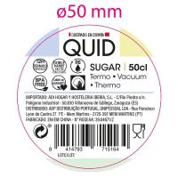 Termo Sugar, acero inox tapa azul, frío calor 12 horas QUID, 500 ml