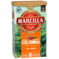 Café molido natural colombia MARCILLA, paquete 200 g