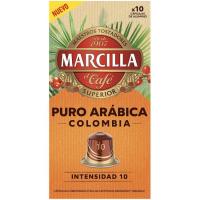 MARCILLA Colombia arabica kafe purua, bateragarria Nespressorekin, 10 ale