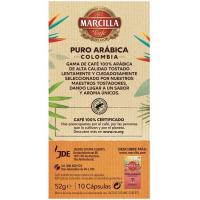 Café puro arábica Colombia comp. Nespresso MARCILLA, caja 10 uds