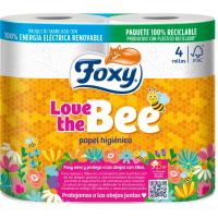Papel higiénico Love In The Bee FOXY, paquete 4 rollos