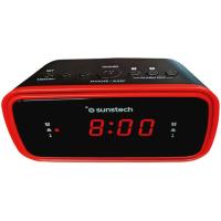 Radioreloj despertador digital rojo FRD60RD SUNSTECH