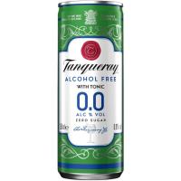 Gin 0,0 tonica sin alcohol TANQUERAY, lata 25 cl