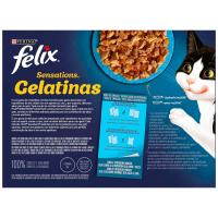FELIX Sensations katuentzako gelatina, itsasoko hautaketa, sorta 12x85 g