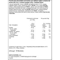 NESTLÉ esne gozokizko turroi estrafina, tableta 215 g