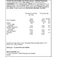 NESTLÉ fruitu lehorren turroi estrafina, tableta 230 g