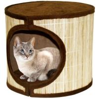 Rascador para gatos de bambú natural SANDIMAS, 1 ud