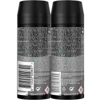 Desodorante masculino apollo AXE, pack 2x150 ml