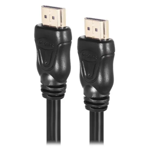Cable negro con 2 HDMI 1.4 macho High Speed Ethernet 3D PL-2 PROLINX, 5 m