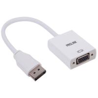Adaptador blanco Displayport (M) a VGA (H) DD-P1 PROLINX, 15 cm