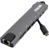 Adaptador Hub USB Tipo C multipuerto 8 en 1, HUB 8.1 PROLINX