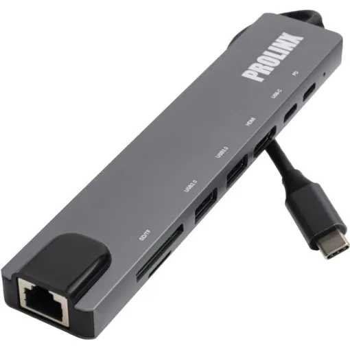 Adaptador Hub USB Tipo C multipuerto 8 en 1, HUB 8.1 PROLINX