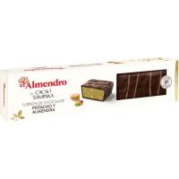 Turrón de chocolate con pistachos EL ALMENDRO, caja 210 g