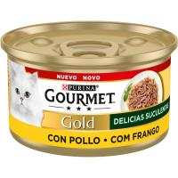 Delicias suculentas de pollo GOURMET GOLD, tarrina 85 g