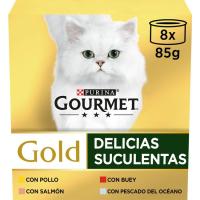 Delicias suculentas surtido GOURMET GOLD, pack 8x85 g