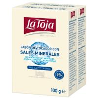 Jabón de tocador con sales minerales LA TOJA, pastilla 2x100 g