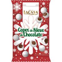 Copos de nieve de chocolate LACASA, bolsa 70 g