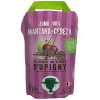 Zumo exprimido de manzana y cereza D'UPIGNY, bolsa 1,5 litros