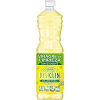 Vinagre limpiador con detergente limón DISICLIN, botella 1 litro