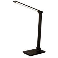 Lámpara de escritorio flexo Study negro Led, 7W, 200 Lumens, 1 ud