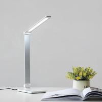 Lámpara de escritorio flexo Study plata Led, 7W, 200 Lumens, 1 ud