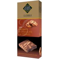 Turrón crujiente de choco y cookies CASA ECEIZA, caja 200 g