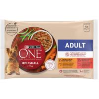 Alimento de pollo para perro mini adulto ONE, paquete 340 g