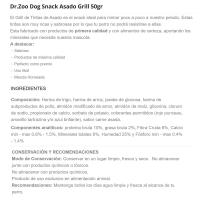 DR.ZOO txakurrentzako grill erre tirak, paketea 50 g