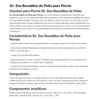 DR.ZOO txakurrentzako oilasko mokadutxoak, paketea 50 g